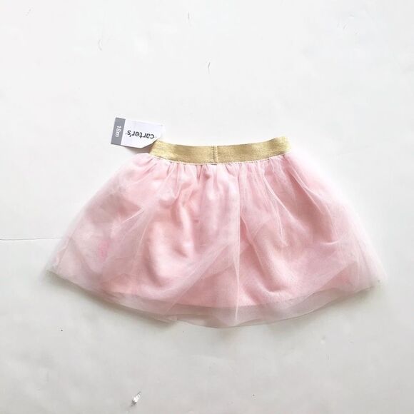 Carters NWT pink floral appliqué tutu 18 months - Picture 4 of 4